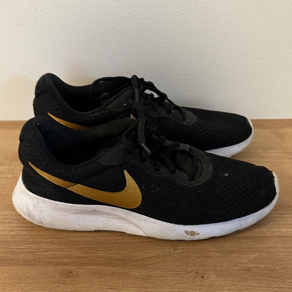 Nike Black and Gold Sneakers